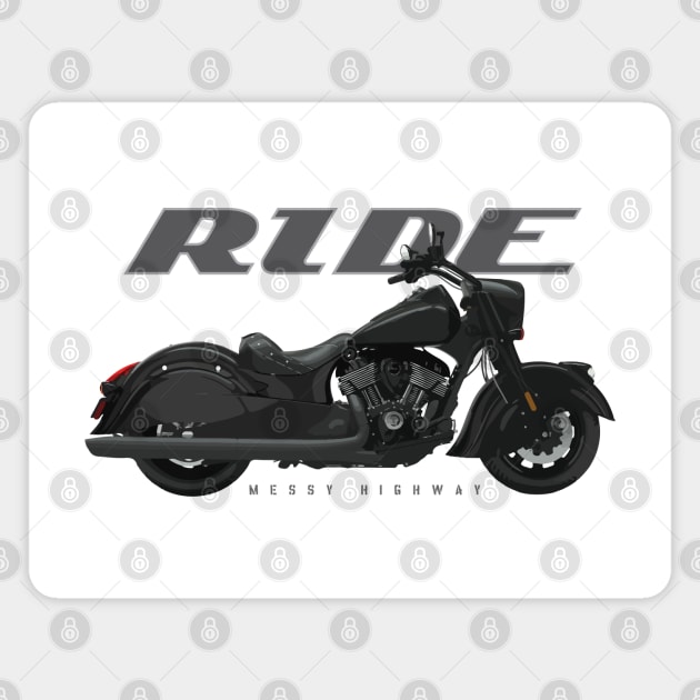 Indian Chief Dark Horse 20, sr Magnet by MessyHighway